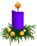 Kerze - violett