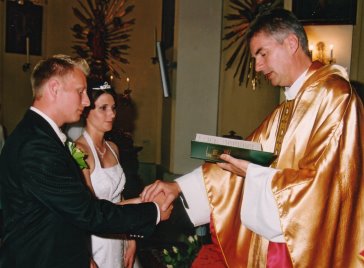P. Columban - Hochzeit in Unterbergern im Juli 2005