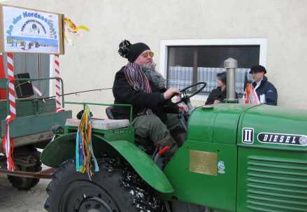 Walter mit dem Glockner-Traktor