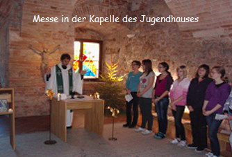 Messe in der Jugendhaus-Kapelle